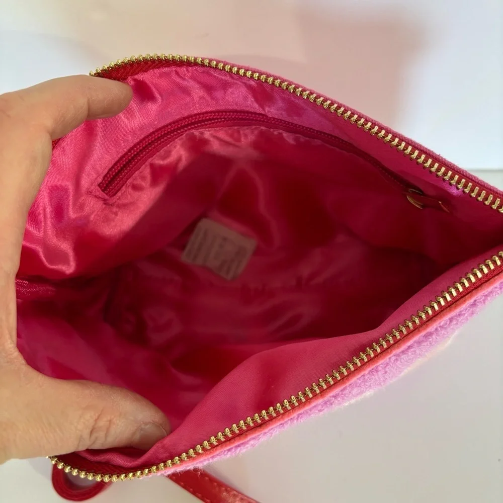 Source Unknown Pink Cartoon Mouse Crossbody Bag
